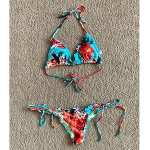 RELLECIGA Floral Brazilian Bikini